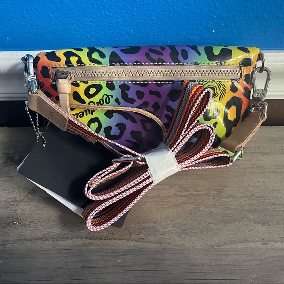 Consuela Bags Consuela Semi Rainbow Leopard Uptown Crossbody